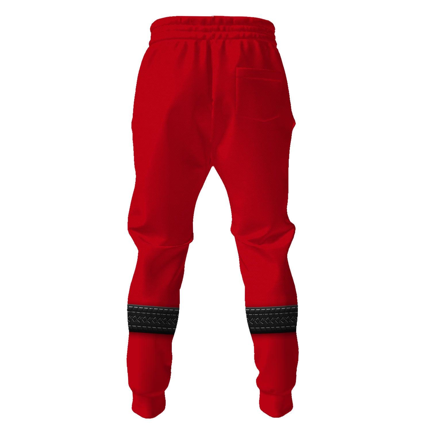 Gearhomie Power Rangers RPM (2009) Red Costume Hoodie Sweatshirt T-Shirt Tracksuit - Gearhomie.com