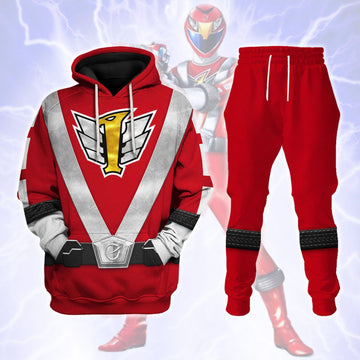 Gearhomie Power Rangers RPM (2009) Red Costume Hoodie Sweatshirt T-Shirt Tracksuit - Gearhomie.com