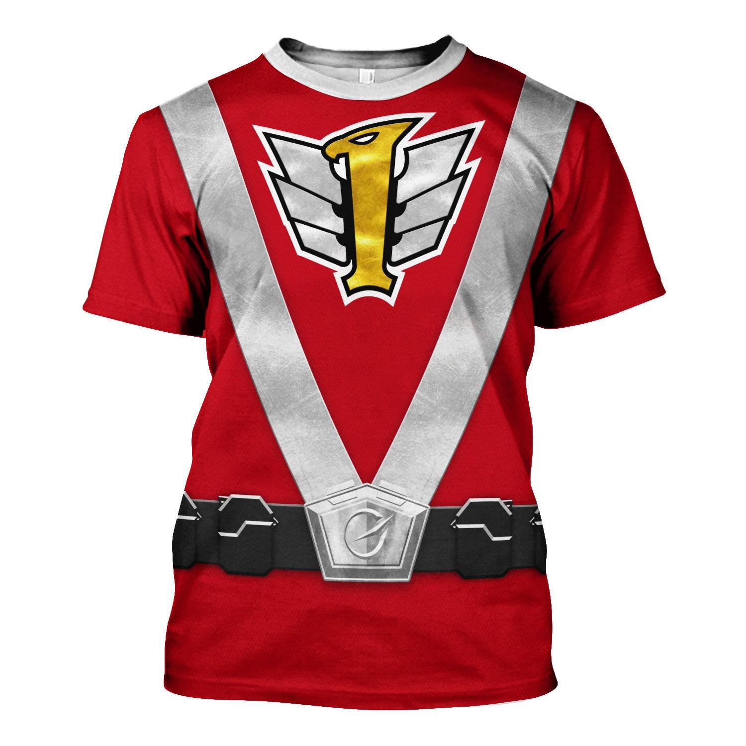 Gearhomie Power Rangers RPM (2009) Red Costume Hoodie Sweatshirt T-Shirt Tracksuit - Gearhomie.com
