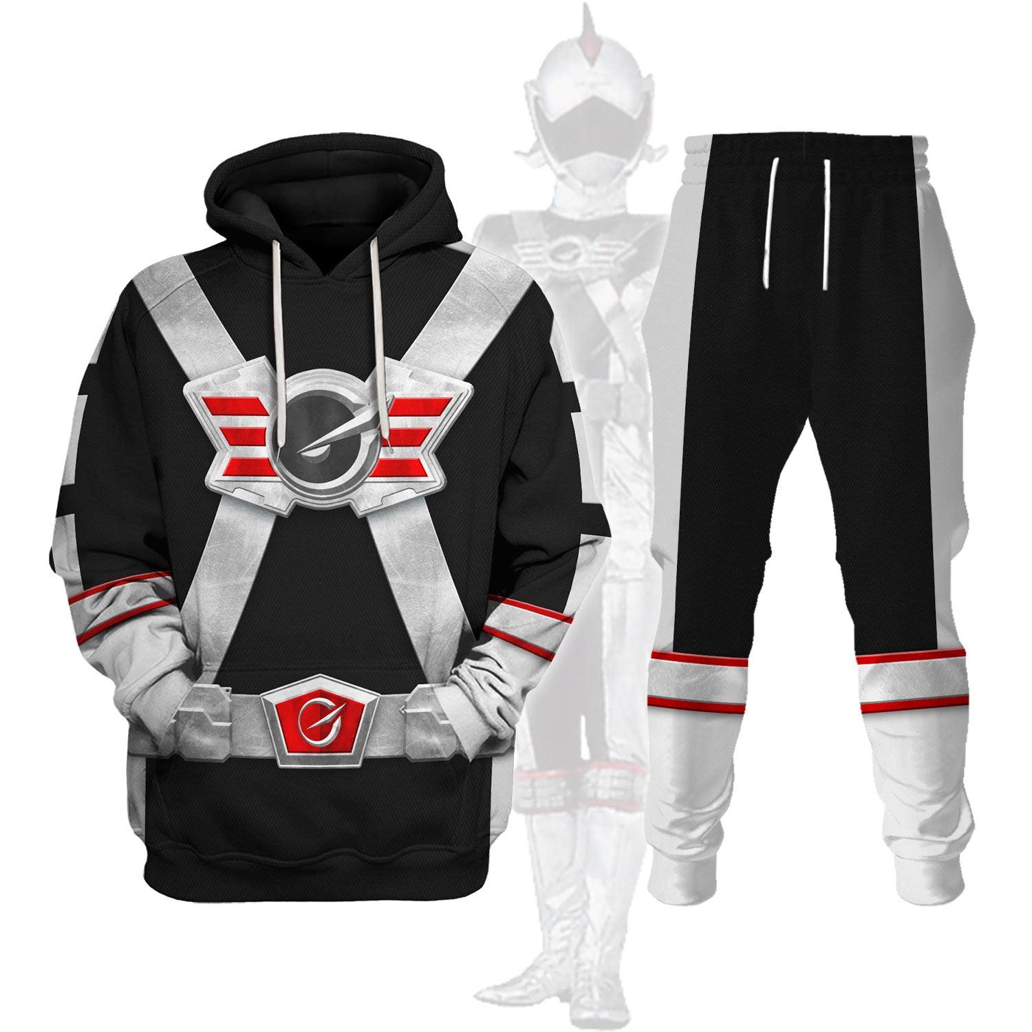 Gearhomie Power Rangers RPM (2009) Silver Costume Hoodie Sweatshirt T-Shirt Tracksuit - Gearhomie.com
