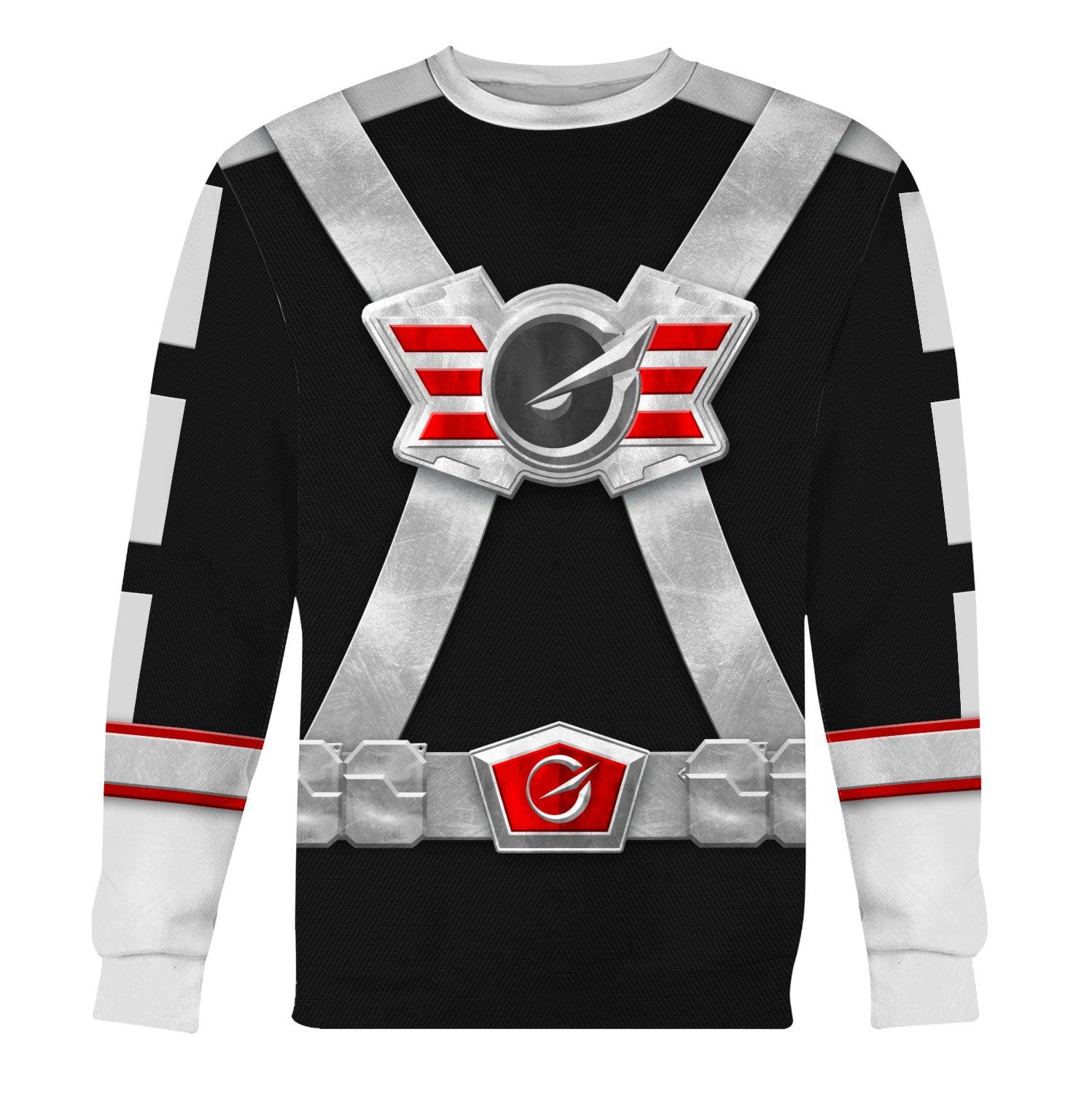 OodieGang Power Rangers RPM (2009) Silver Costume Hoodie Sweatshirt T-Shirt Tracksuit - OodieGang.com