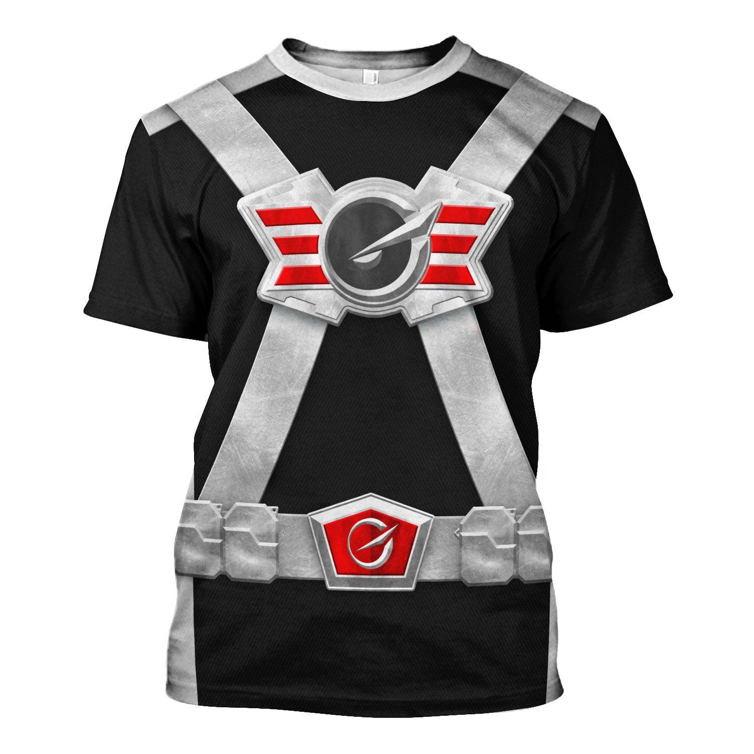 OodieGang Power Rangers RPM (2009) Silver Costume Hoodie Sweatshirt T-Shirt Tracksuit - OodieGang.com