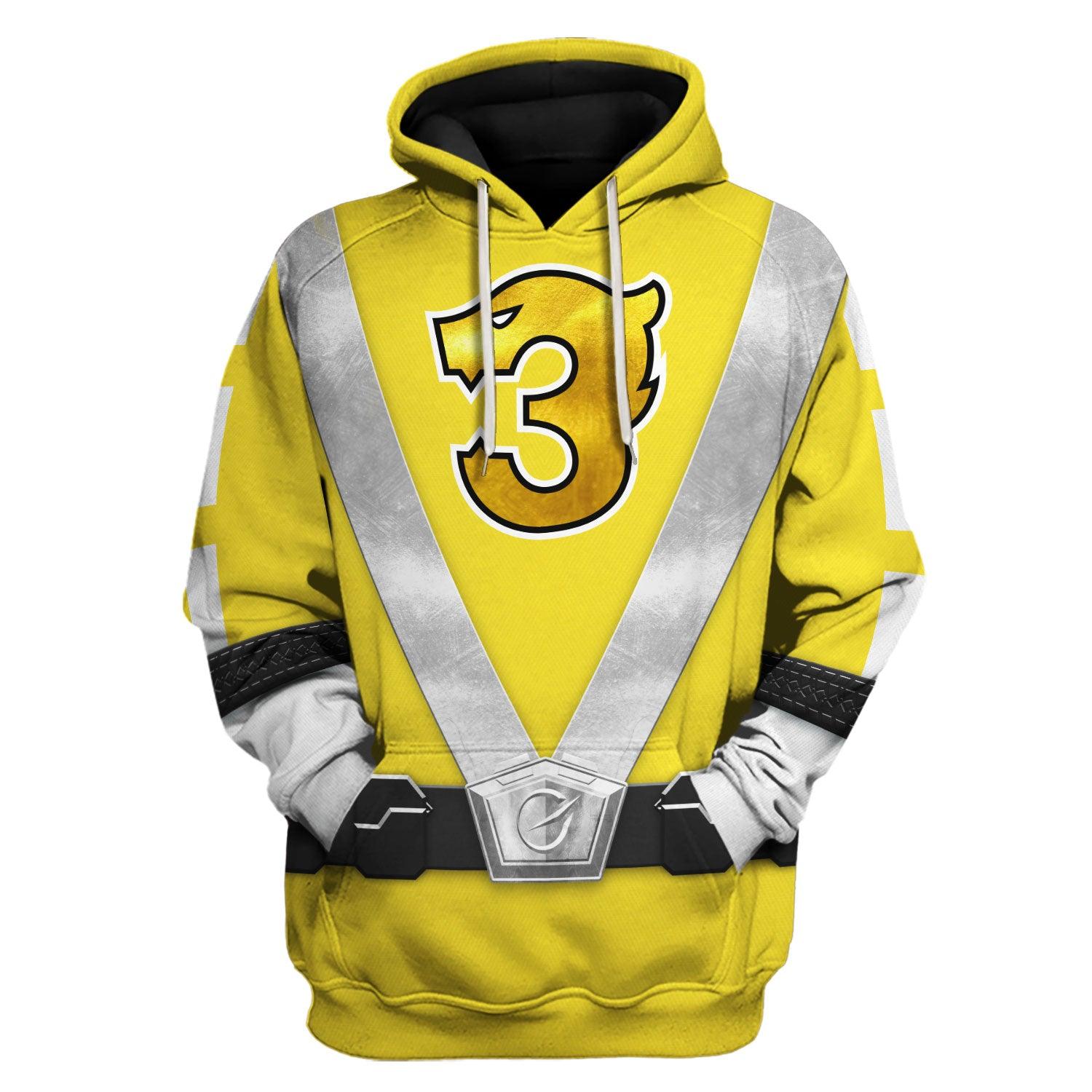 Gearhomie Power Rangers RPM (2009) Yellow Costume Hoodie Sweatshirt T-Shirt Tracksuit - Gearhomie.com