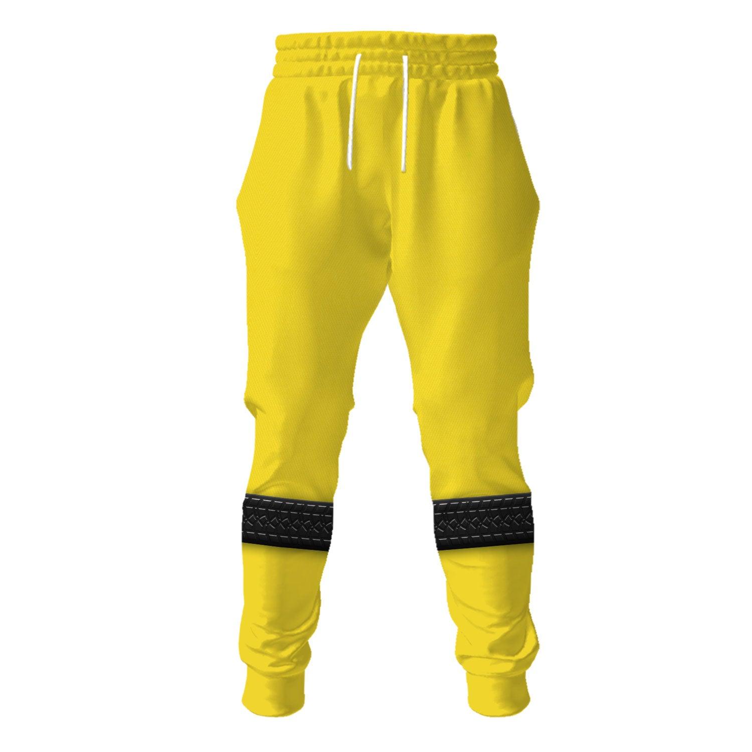 OodieGang Power Rangers RPM (2009) Yellow Costume Hoodie Sweatshirt T-Shirt Tracksuit - OodieGang.com