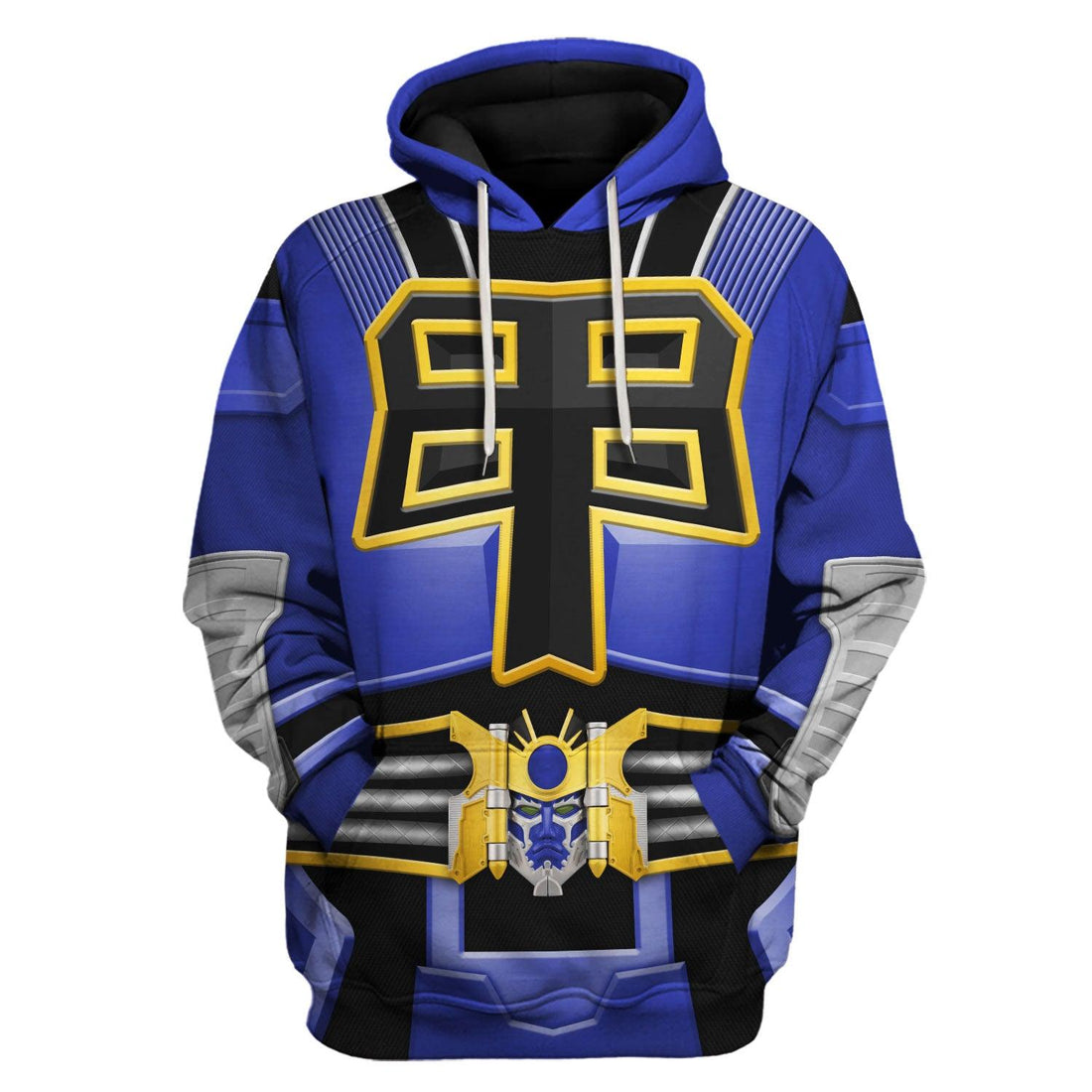 CustomsPig Power Rangers Shogun Blue Costume Hoodie Sweatshirt T-Shirt Tracksuit - CustomsPig.com