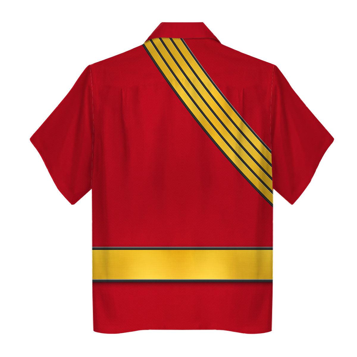 Gearhomie Power Rangers Wild Force Red Costume Hoodie Sweatshirt T-Shirt Tracksuit - Gearhomie.com