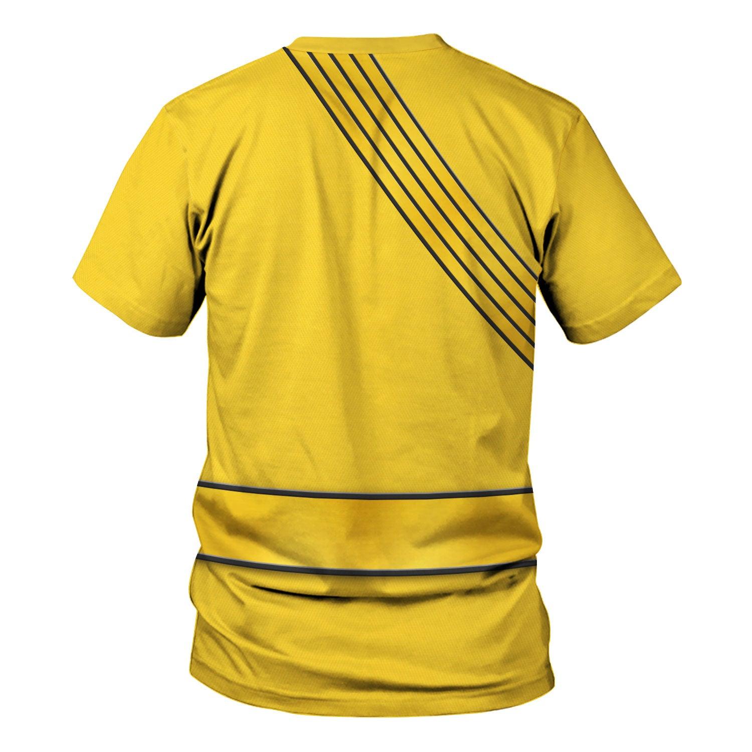 OodieGang Power Rangers Wild Force Yellow Costume Hoodie Sweatshirt T-Shirt Tracksuit - OodieGang.com