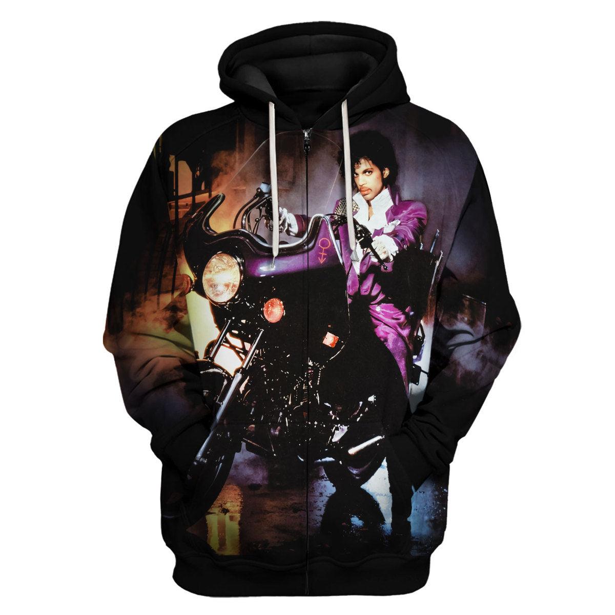 Gearhomie Prince Purple Rain Cover Unisex Pullover Hoodie, Sweatshirt, T-Shirt - Gearhomie.com