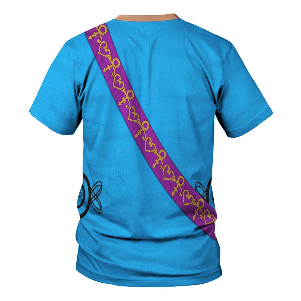 Gearhomie Prince Suit Turquoise and Orange All-Over Print Unisex Pullover Hoodie, Sweatshirt, T-Shirt, and Swatpants - Gearhomie.com