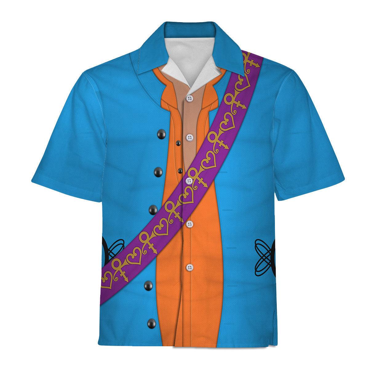 Gearhomie Prince Suit Turquoise and Orange All-Over Print Unisex Pullover Hoodie, Sweatshirt, T-Shirt, and Swatpants - Gearhomie.com