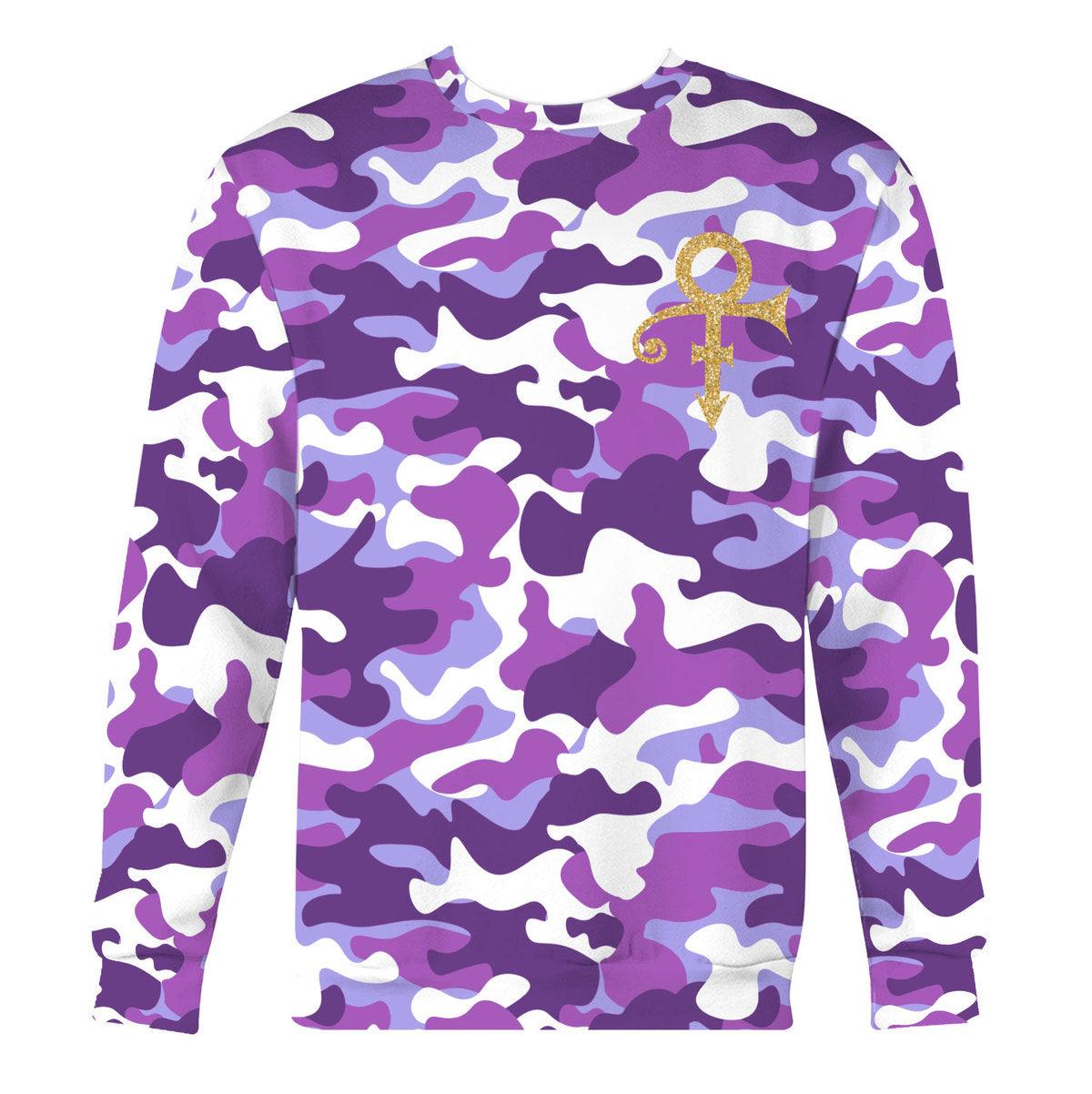 Gearhomie Purple Camo Premium Sherpa Lined Unisex Pullover Hoodie, Sweatshirt, T-Shirt - Gearhomie.com