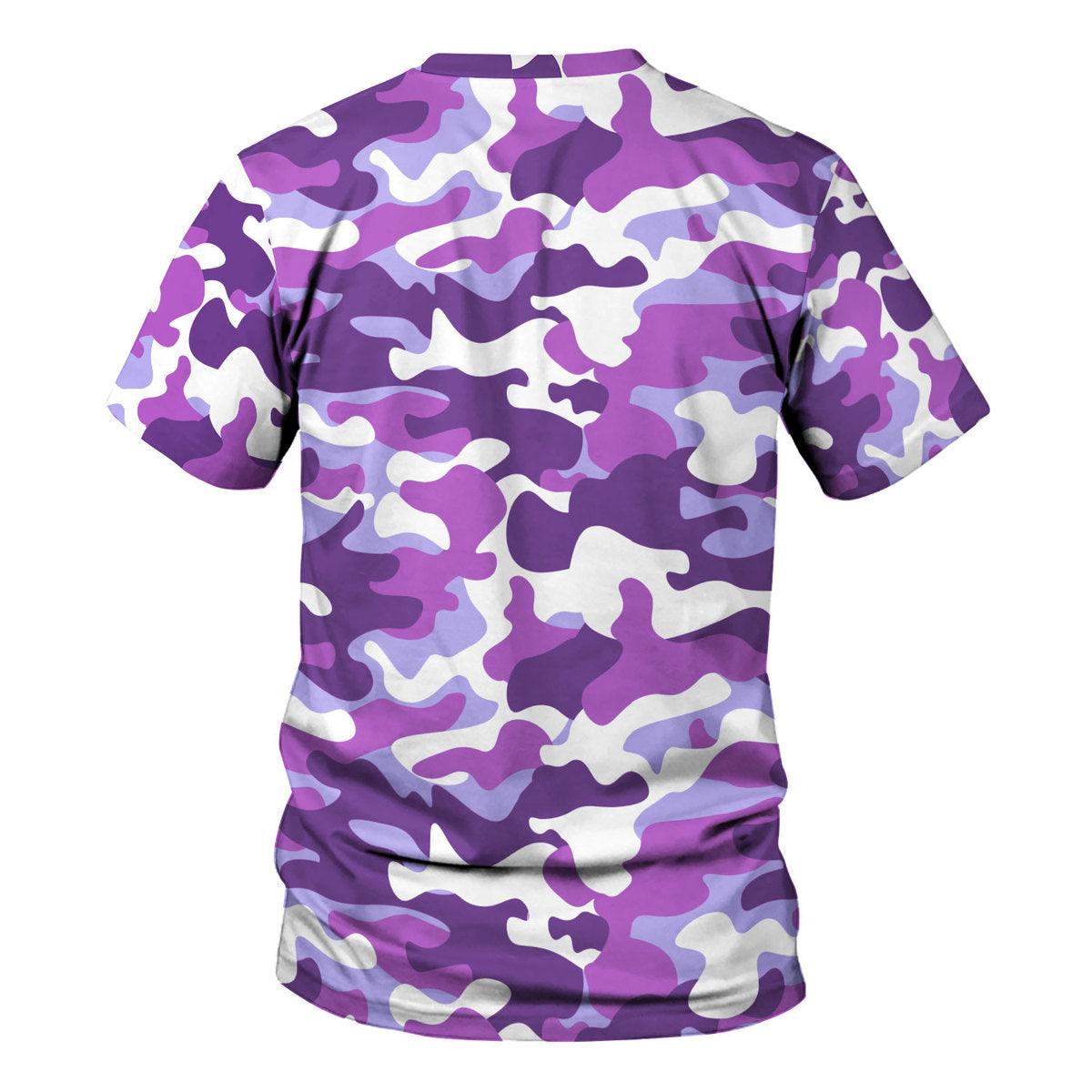 Gearhomie Purple Camo Premium Sherpa Lined Unisex Pullover Hoodie, Sweatshirt, T-Shirt - Gearhomie.com