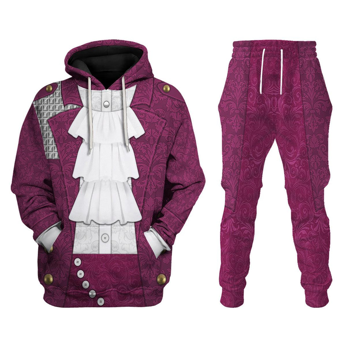 CustomsPig Purple Rain Costume Unisex Pullover Hoodie, Sweatshirt, T-Shirt - CustomsPig.com