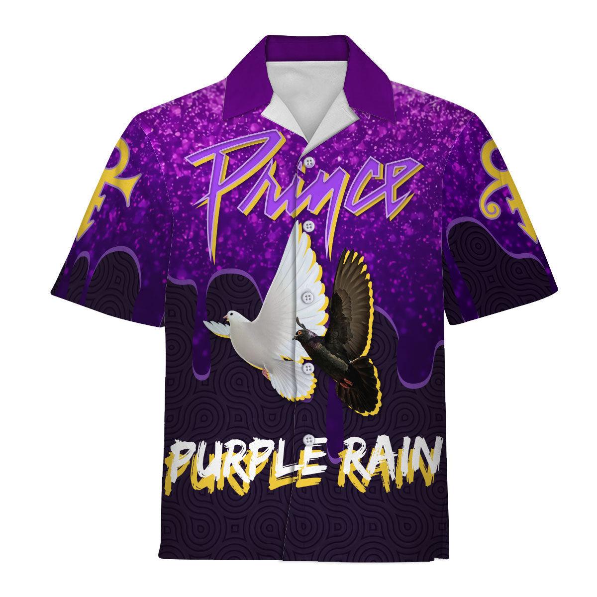 Gearhomie Purple Rain Doves Unisex Pullover Hoodie, Sweatshirt, T-Shirt - Gearhomie.com