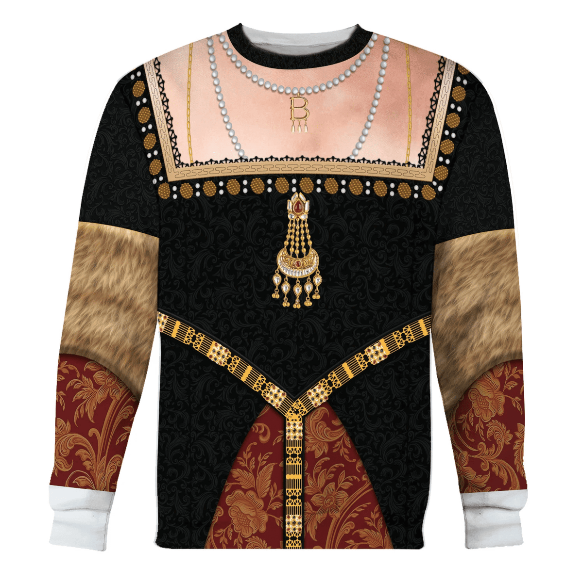 Gearhomie Queen Anne Boleyn Costume Hoodie Sweatshirt T-Shirt Tracksuit - Gearhomie.com