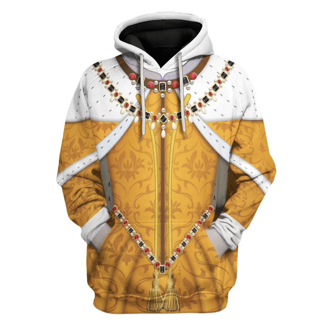 Gearhomie Queen Elizabeth I Queen of England and Ireland Costume Hoodie Sweatshirt T-Shirt Tracksuit - Gearhomie.com