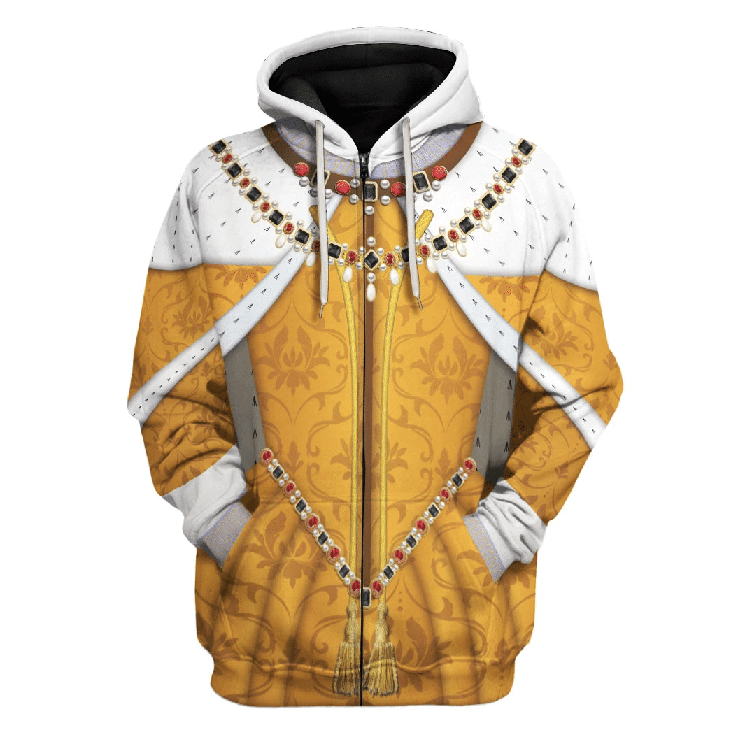 Gearhomie Queen Elizabeth I Queen of England and Ireland Costume Hoodie Sweatshirt T-Shirt Tracksuit - Gearhomie.com