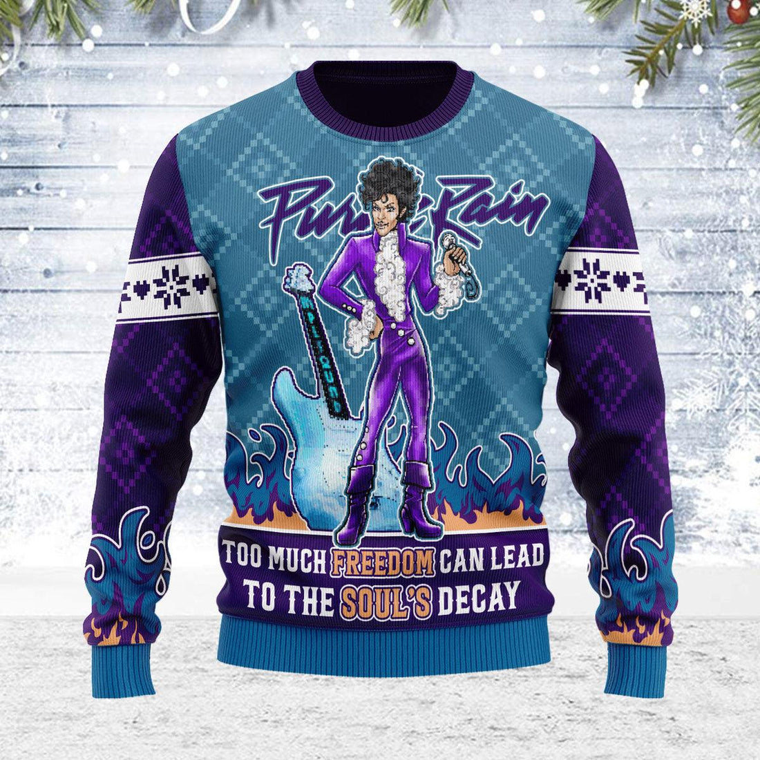 Gearhomie Quotes Freedom Soul's Christmas Ugly Sweater - Gearhomie.com