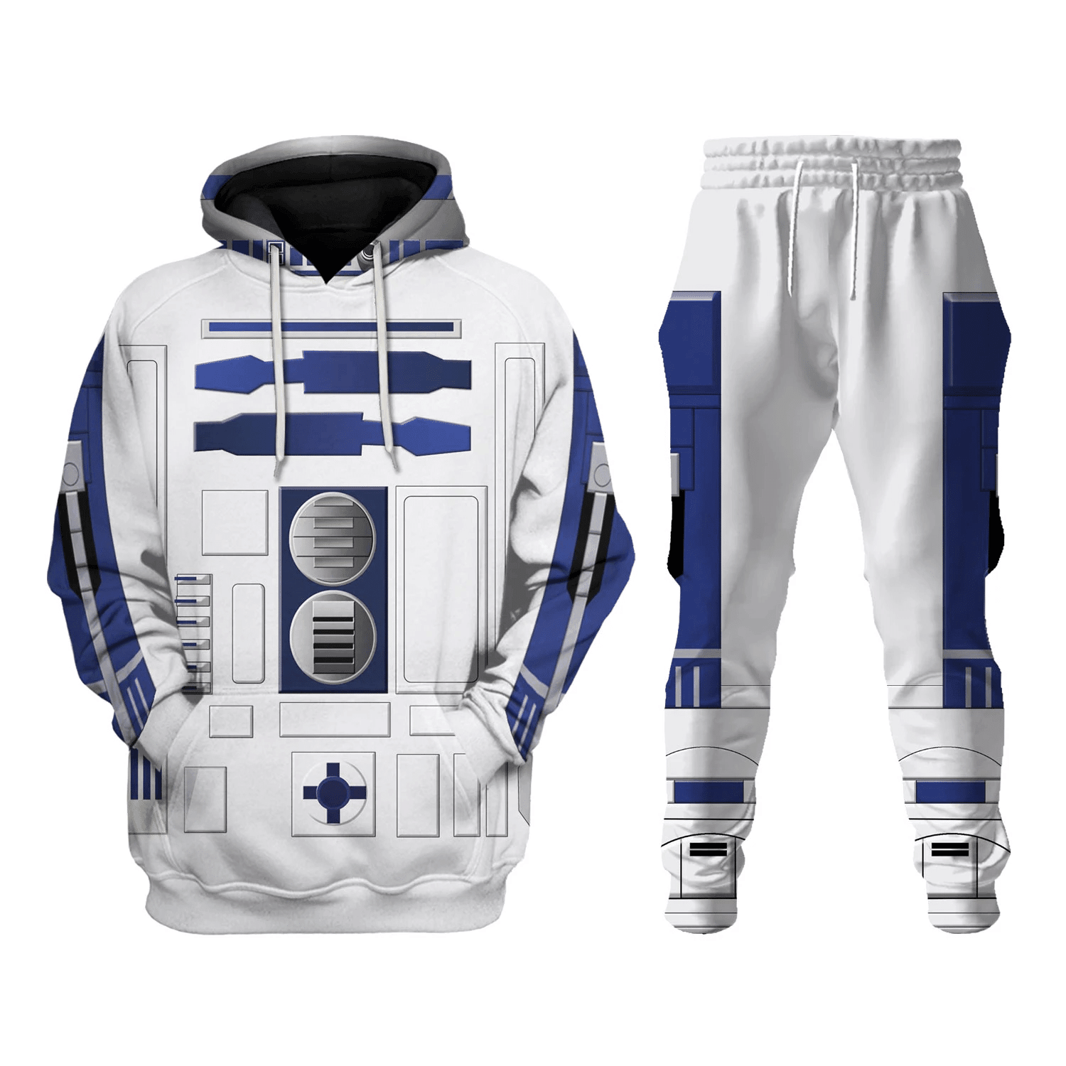 Gearhomie R2 D2 Robot Costume Hoodie Sweatshirt T-Shirt Sweatpants - Gearhomie.com