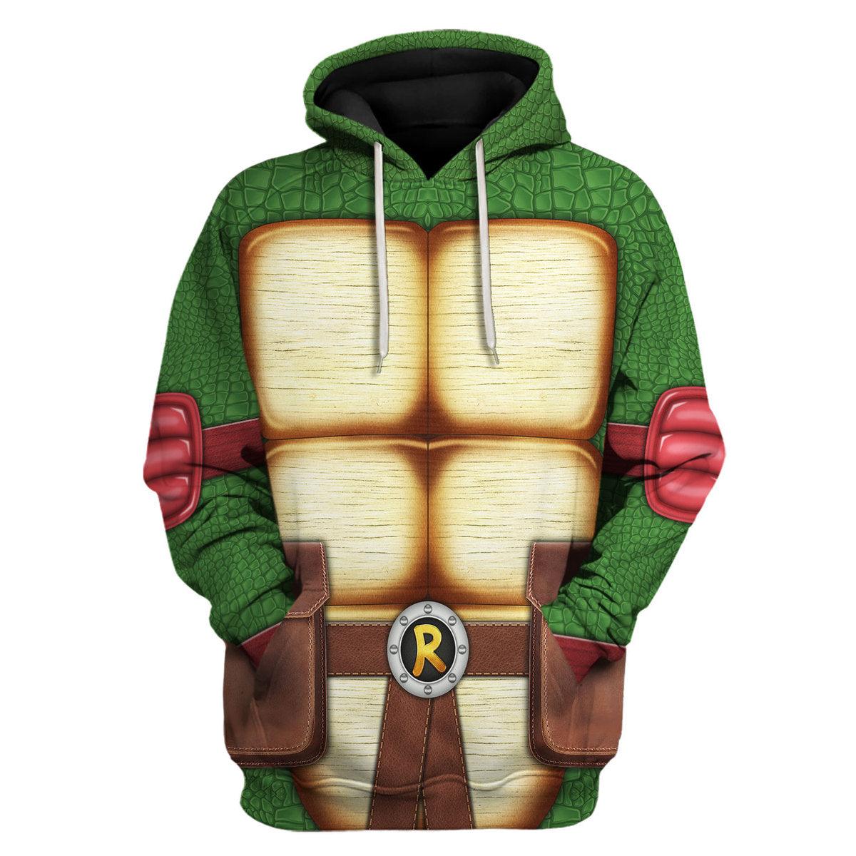 Gearhomie Raphael Ninja Turtles Costume Hoodie Sweatshirt T-Shirt ZipHoodie Sweatpants - Gearhomie.com