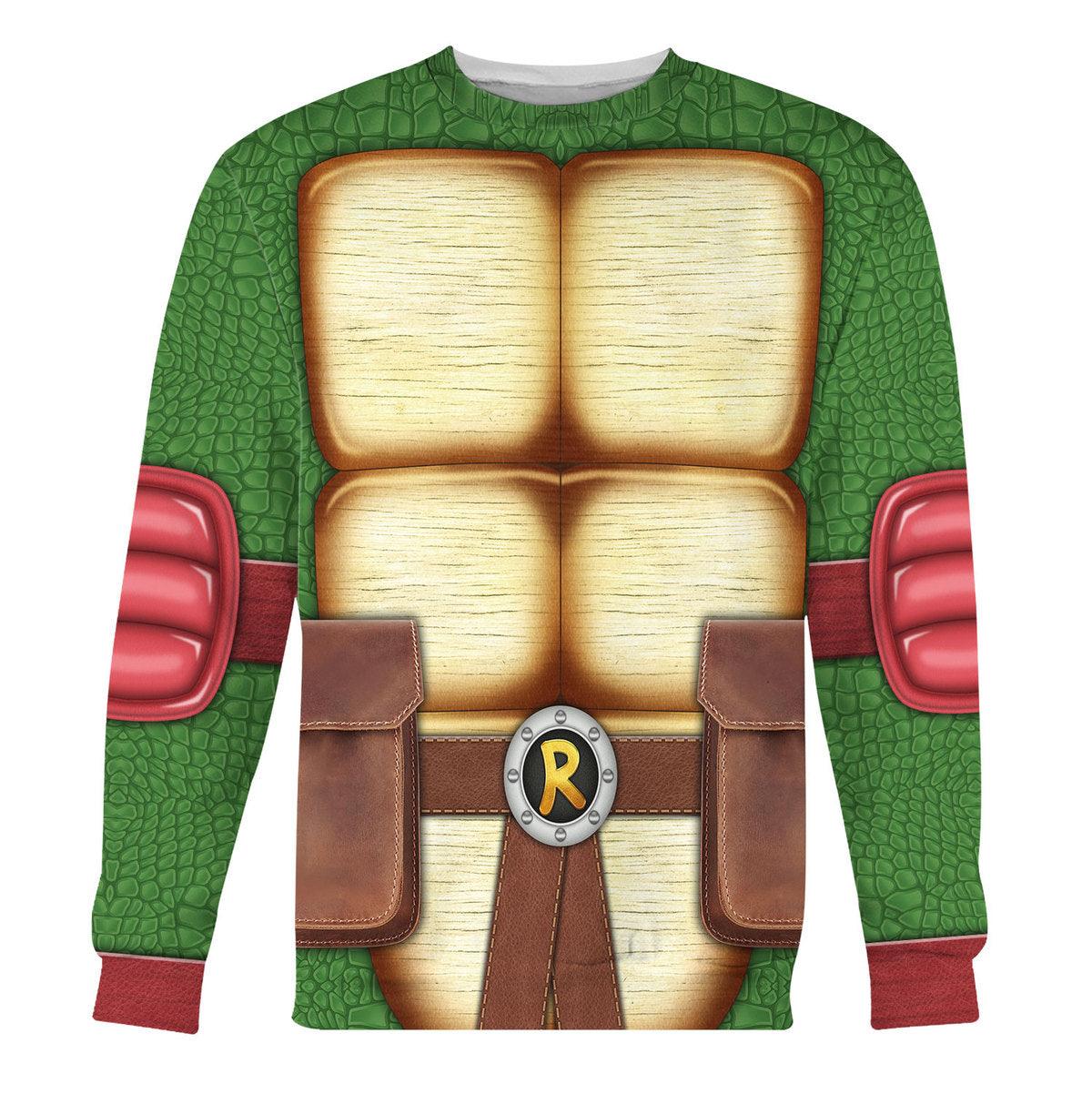 Gearhomie Raphael Ninja Turtles Costume Hoodie Sweatshirt T-Shirt ZipHoodie Sweatpants - Gearhomie.com