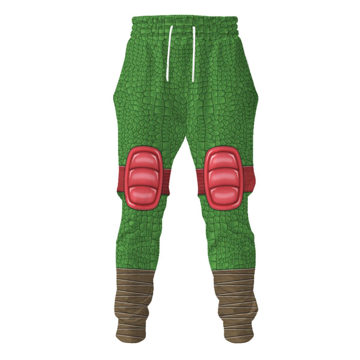 Gearhomie Raphael Ninja Turtles Costume Hoodie Sweatshirt T-Shirt ZipHoodie Sweatpants - Gearhomie.com