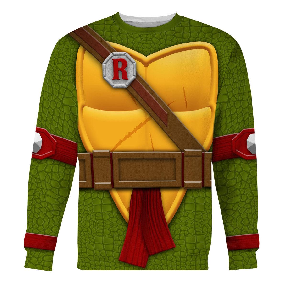 Gearhomie Raphael TMNT Costume Hoodie Sweatshirt T-Shirt Sweatpants - Gearhomie.com