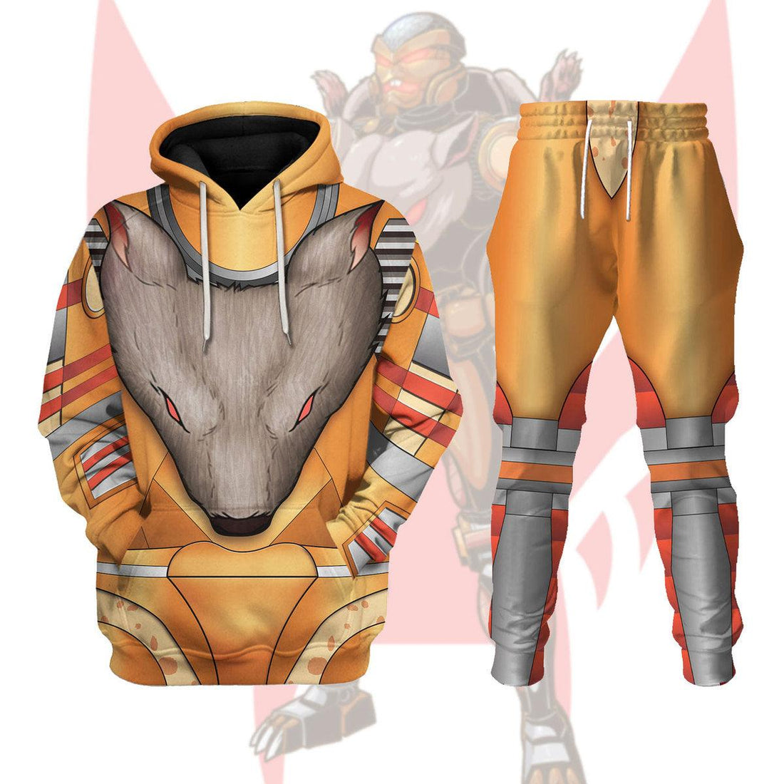 Gearhomie Rattrap Beast Wars Costume Cosplay Hoodie Tracksuit - DucG