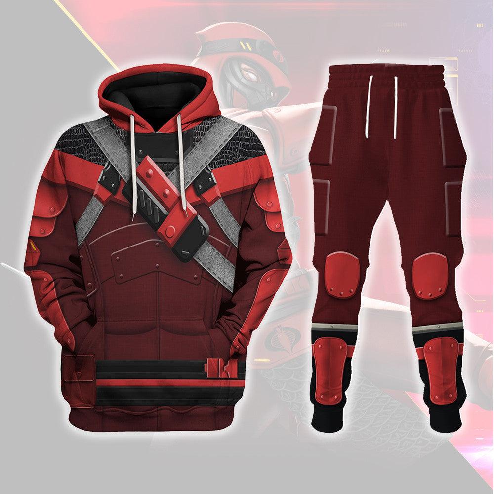 Gearhomie Red Ninja Viper Costumes Hoodie Sweatshirt T-Shirt - DucG