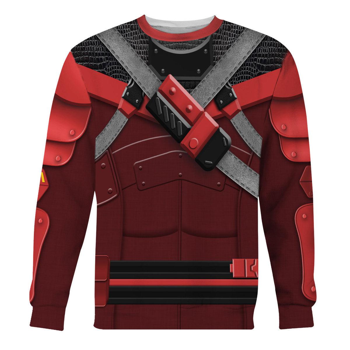 Gearhomie Red Ninja Viper Costumes Hoodie Sweatshirt T-Shirt - DucG