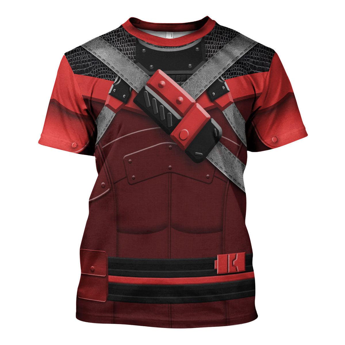 Gearhomie Red Ninja Viper Costumes Hoodie Sweatshirt T-Shirt - DucG
