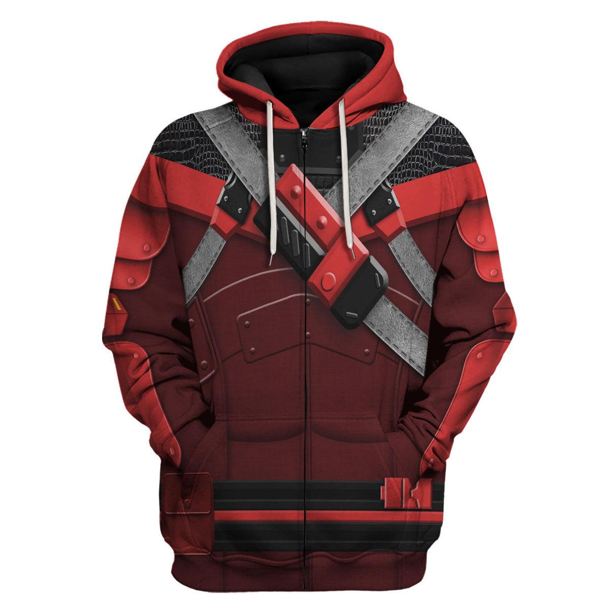 Gearhomie Red Ninja Viper Costumes Hoodie Sweatshirt T-Shirt - DucG