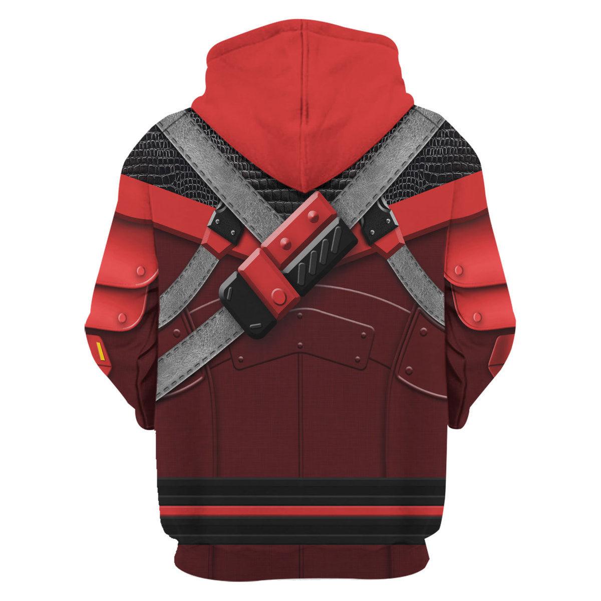 Gearhomie Red Ninja Viper Costumes Hoodie Sweatshirt T-Shirt - DucG