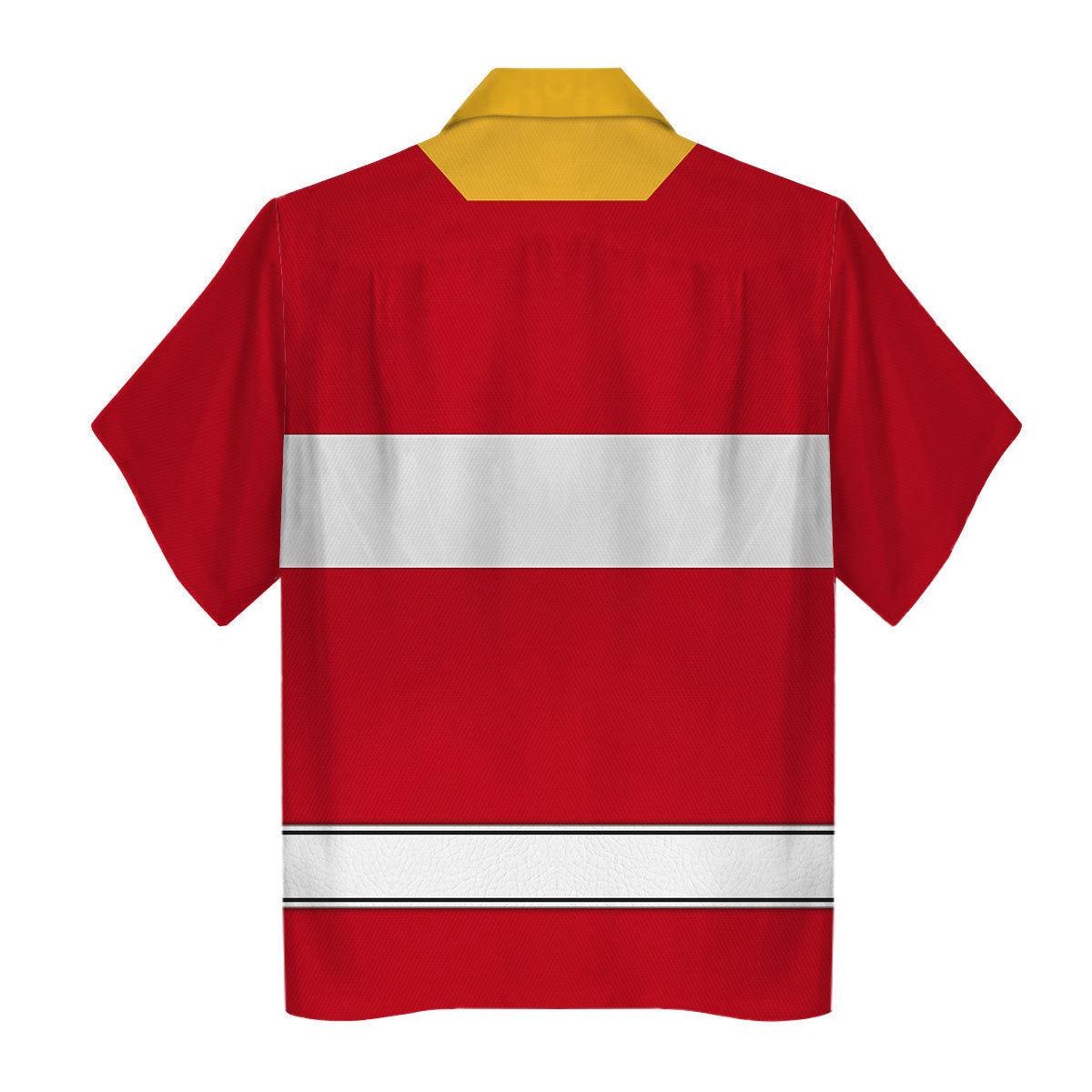 Gearhomie Red Space Ranger Hoodies Sweatshirt T-shirt Hawaiian Tracksuit - Gearhomie.com