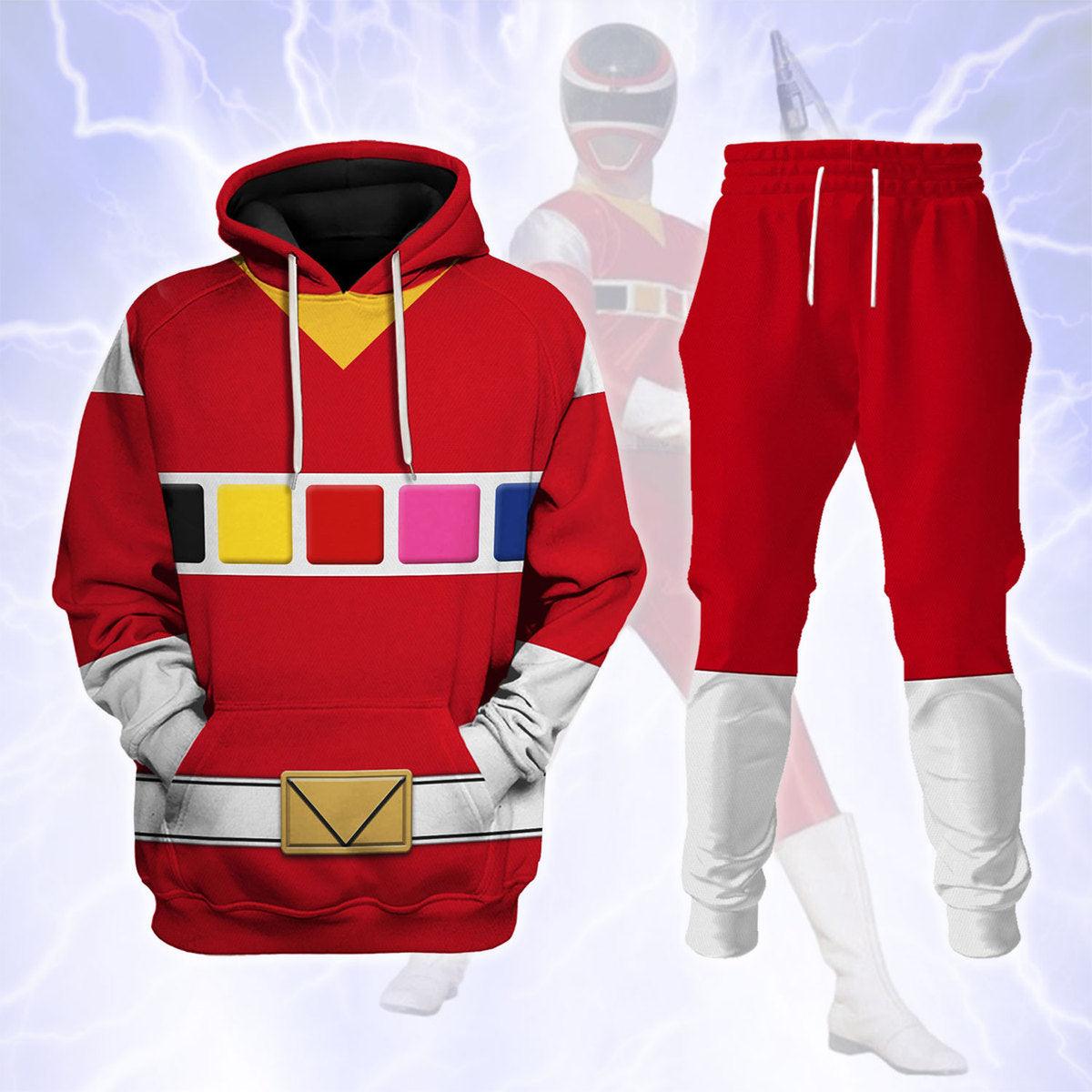 Gearhomie Red Space Ranger Hoodies Sweatshirt T-shirt Hawaiian Tracksuit - Gearhomie.com