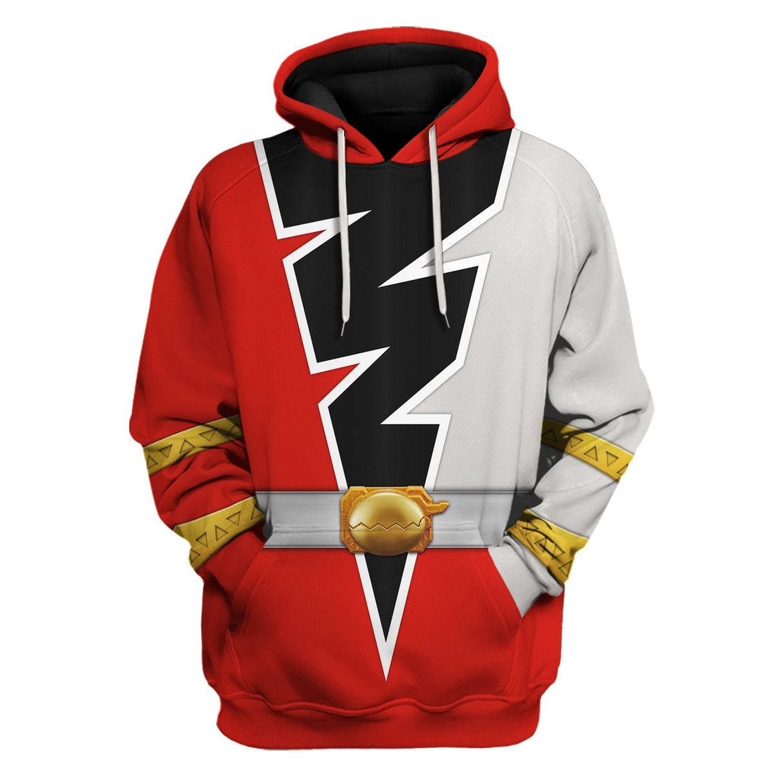 Gearhomie Red Zayto Ranger Dino Fury Hoodies Sweatshirt T-Shirt Zip Hoodies Sweatpants - Gearhomie.com