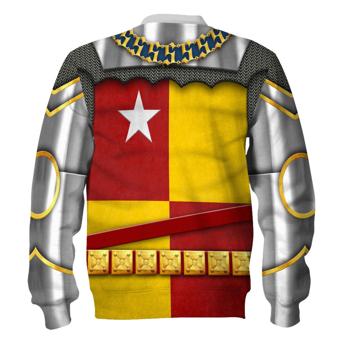 Gearhomie Richard de Vere- Battle of Agincourt Knights Costume Hoodie Sweatshirt T-Shirt Tracksuit - Gearhomie.com