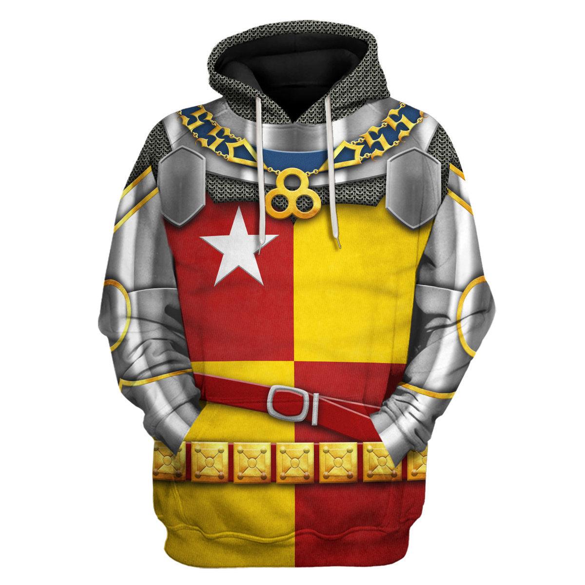 Gearhomie Richard de Vere- Battle of Agincourt Knights Costume Hoodie Sweatshirt T-Shirt Tracksuit - Gearhomie.com