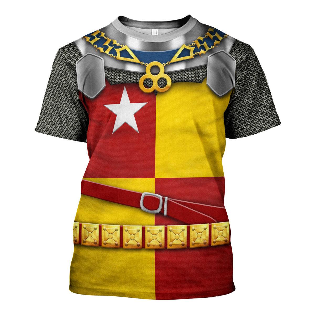 Gearhomie Richard de Vere- Battle of Agincourt Knights Costume Hoodie Sweatshirt T-Shirt Tracksuit - Gearhomie.com