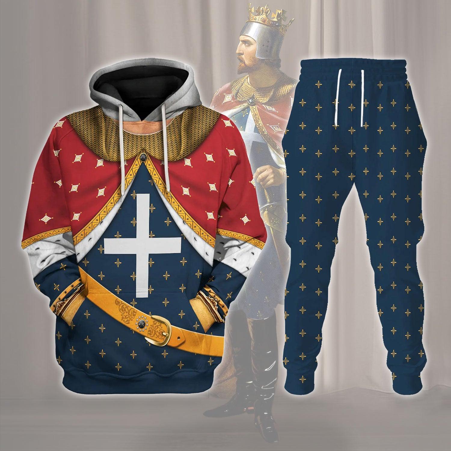 Gearhomie Richard I of England The Lionhearted Costume Hoodie Sweatshirt T-Shirt Tracksuit - Gearhomie.com