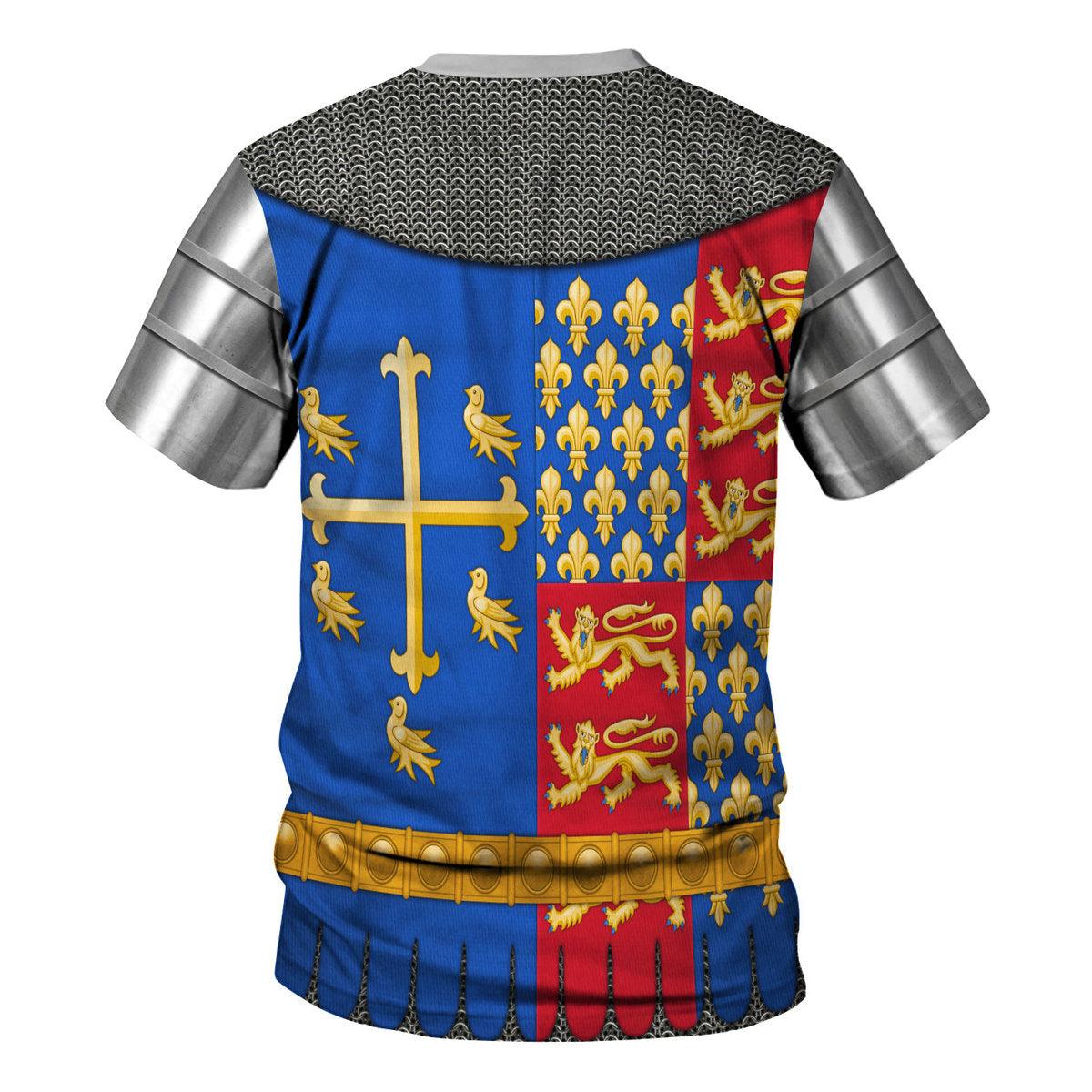 Gearhomie Richard II Of England Amour Knights Costume Hoodie Sweatshirt T-Shirt Tracksuit - Gearhomie.com