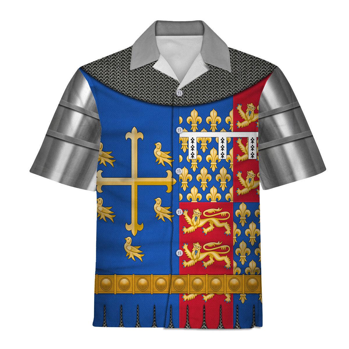 Gearhomie Richard II Of England Amour Knights Costume Hoodie Sweatshirt T-Shirt Tracksuit - Gearhomie.com