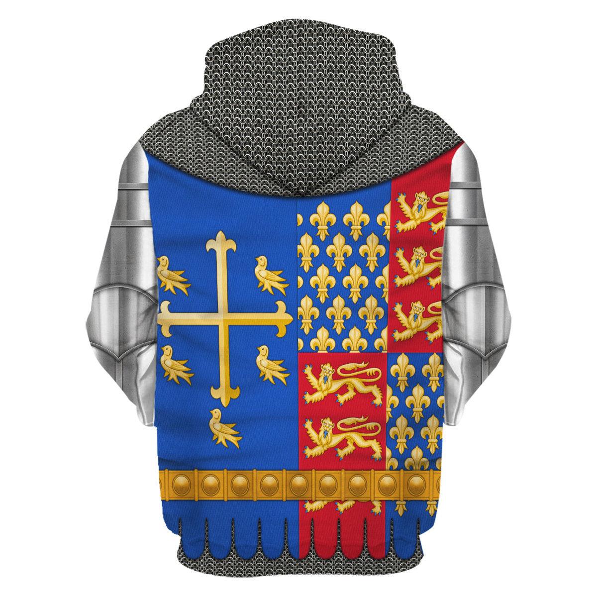 Gearhomie Richard II Of England Amour Knights Costume Hoodie Sweatshirt T-Shirt Tracksuit - Gearhomie.com
