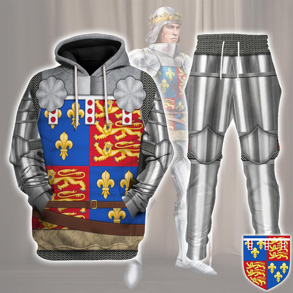 Oodiegang Richard of York, 3rd Duke of York Amour Knights Costume Hoodie Sweatshirt T-Shirt Tracksuit - Oodiegang.com