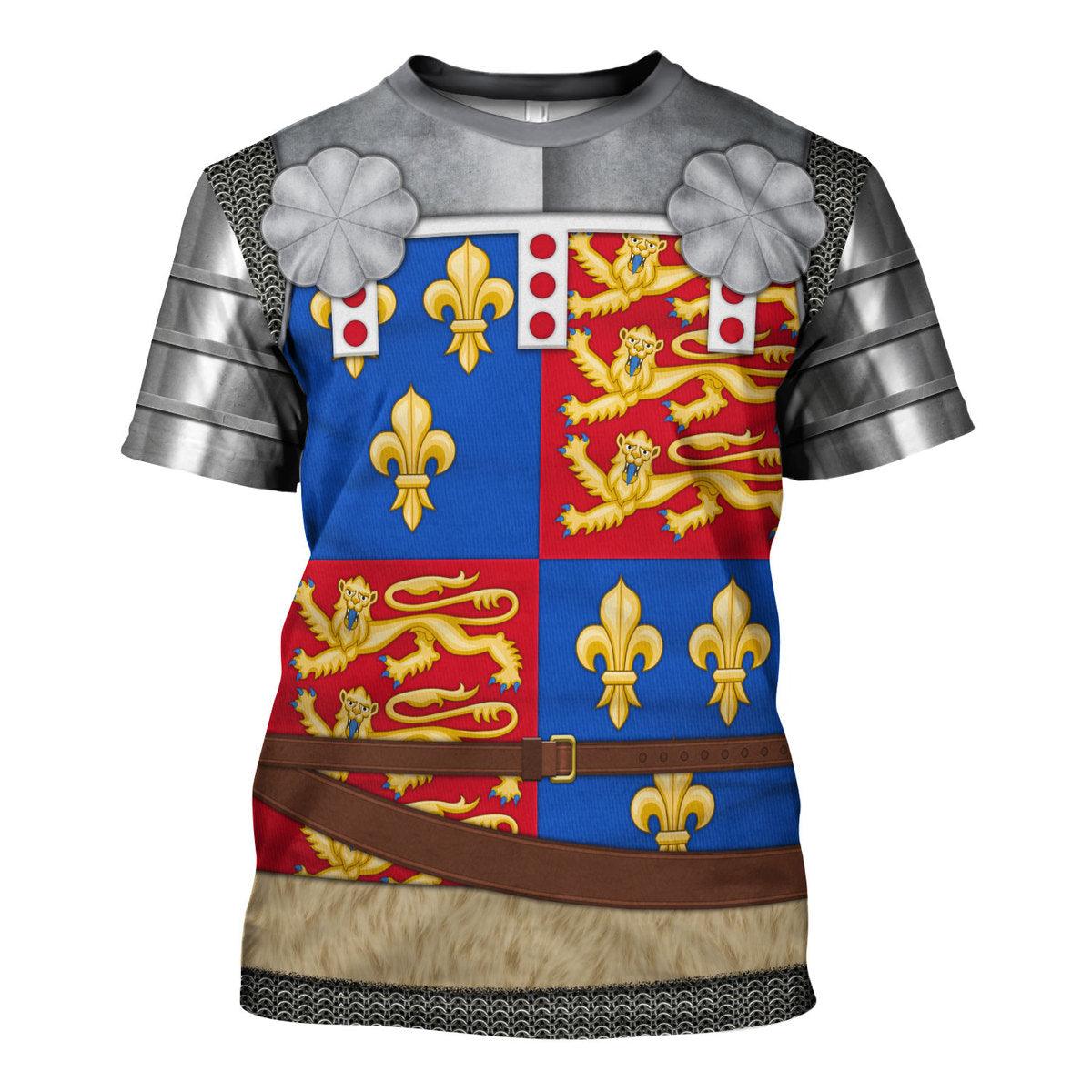 Gearhomie Richard of York, 3rd Duke of York Amour Knights Costume Hoodie Sweatshirt T-Shirt Tracksuit - Gearhomie.com