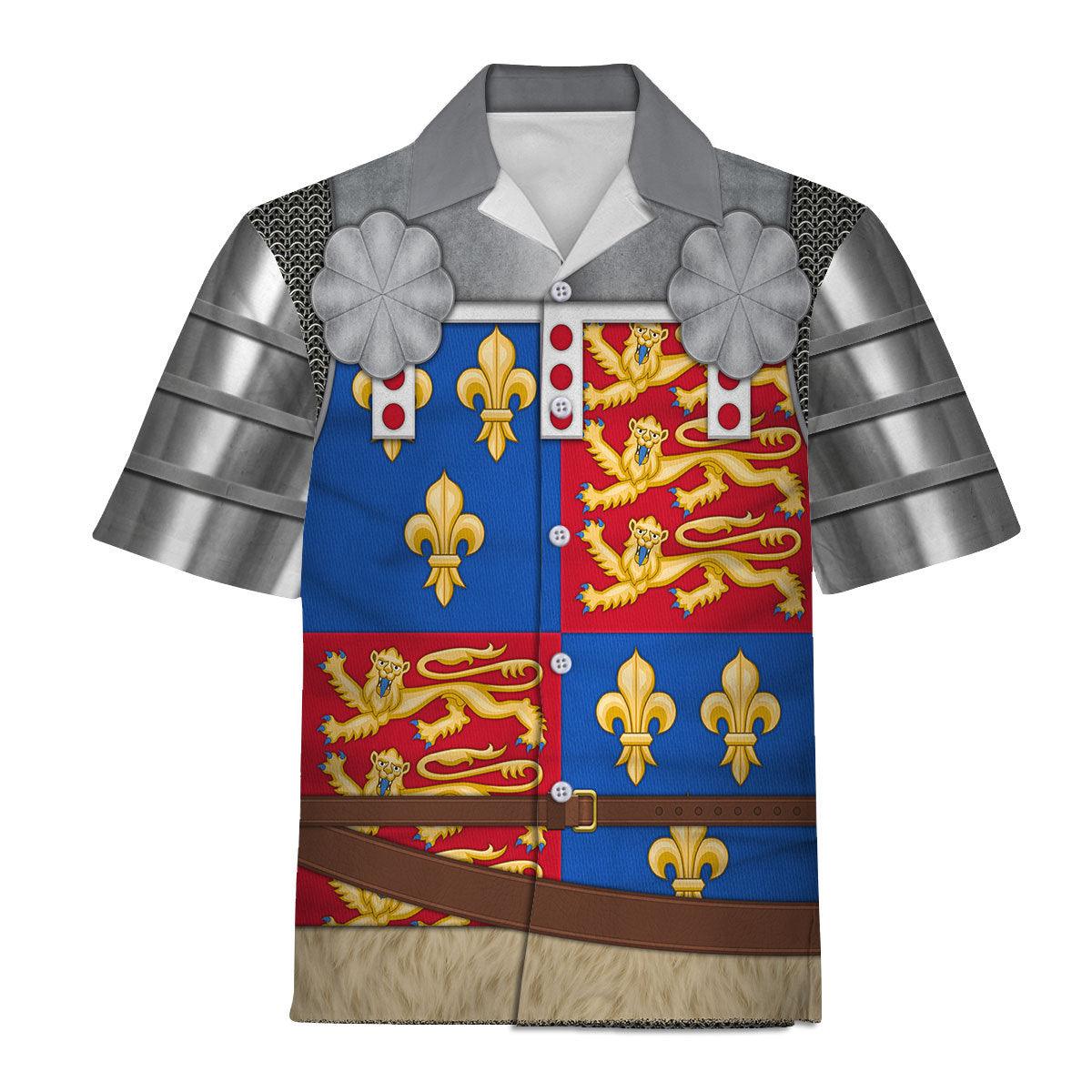 Gearhomie Richard of York, 3rd Duke of York Amour Knights Costume Hoodie Sweatshirt T-Shirt Tracksuit - Gearhomie.com
