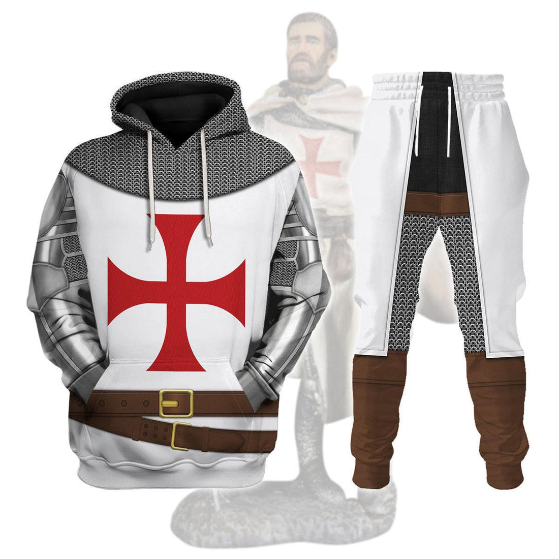 CustomsPig Richard The Lionheart Knight Costume Hoodie Sweatshirt T-Shirt Tracksuit - CustomsPig.com