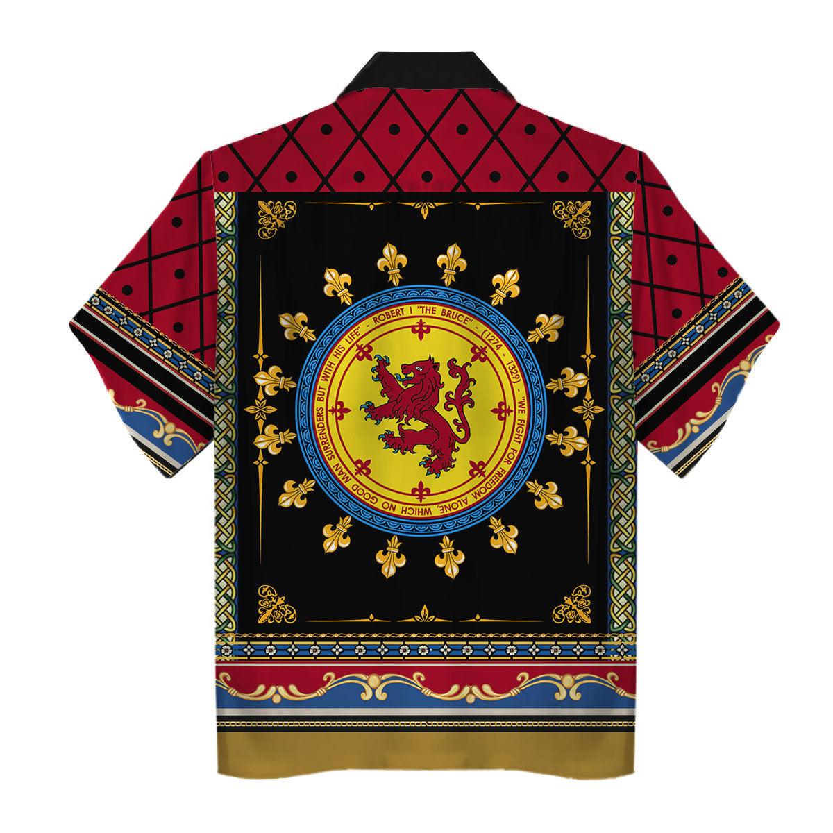 Gearhomie Robert The Bruce Hawaiian Shirt Polo Shirt - Gearhomie.com