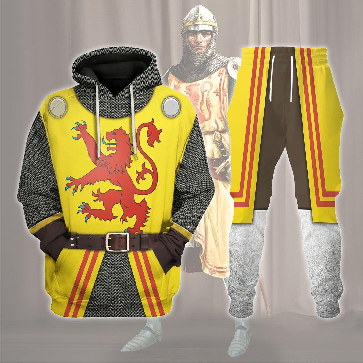 Gearhomie Robert The Bruce King of Scots Costume Hoodie Sweatshirt T-Shirt Tracksuit - Gearhomie.com