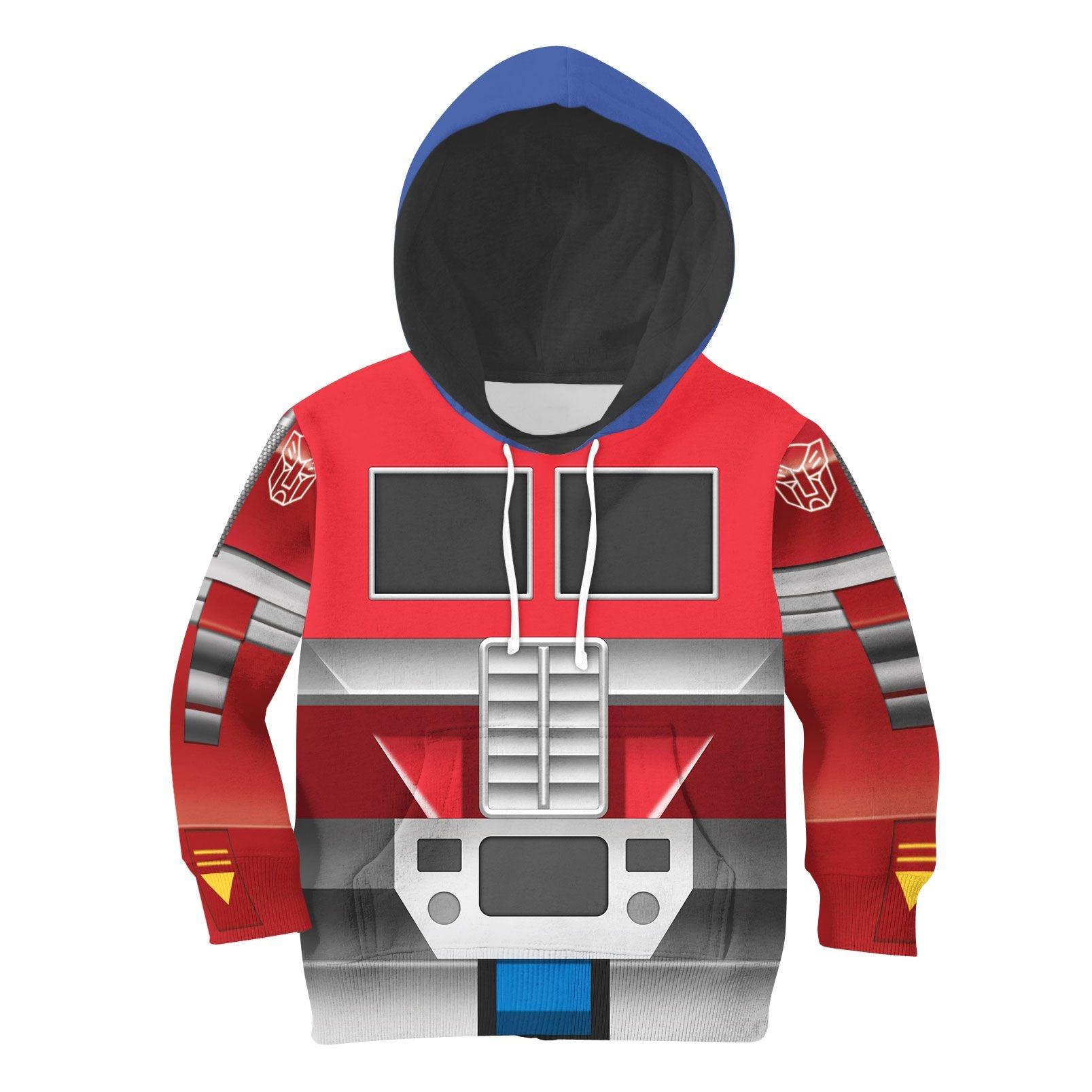 Gearhomie Robot Optimus Prime Kid Costume Cosplay Hoodie Sweatshirt T-Shirt - Gearhomie.com